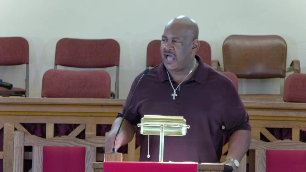 Preacher preaching — Sunday Morning Worship — July 12, 2026